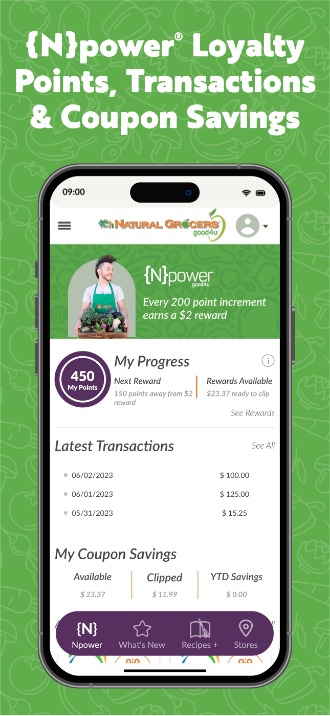 {N}power Reward Points, Transactions & Coupon Savings