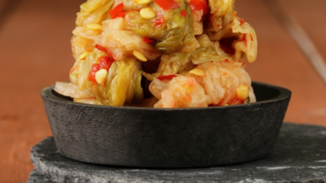 Loaded Kimchi Rice Bowls with Fried Eggs